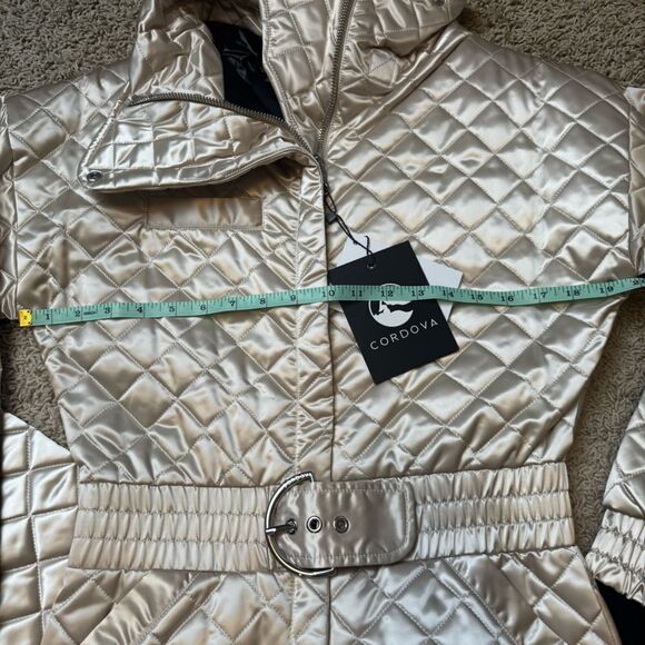 Cordova Women's Ski Suit The Courmayeur belted quilted ski suit NWT SMALL - Picture 12 of 16